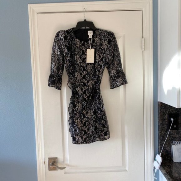 NWT H&M x The Vampire’s Wife Lace Mini Dress - Picture 5 of 8